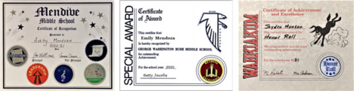 Certificates